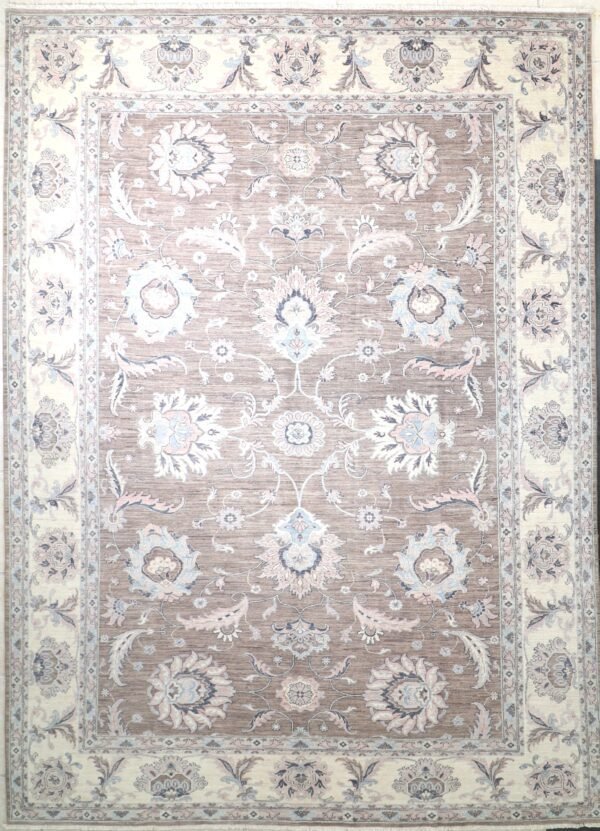 Hand-Knotted Oushak Wool Rug 9' x 12' #1860619
